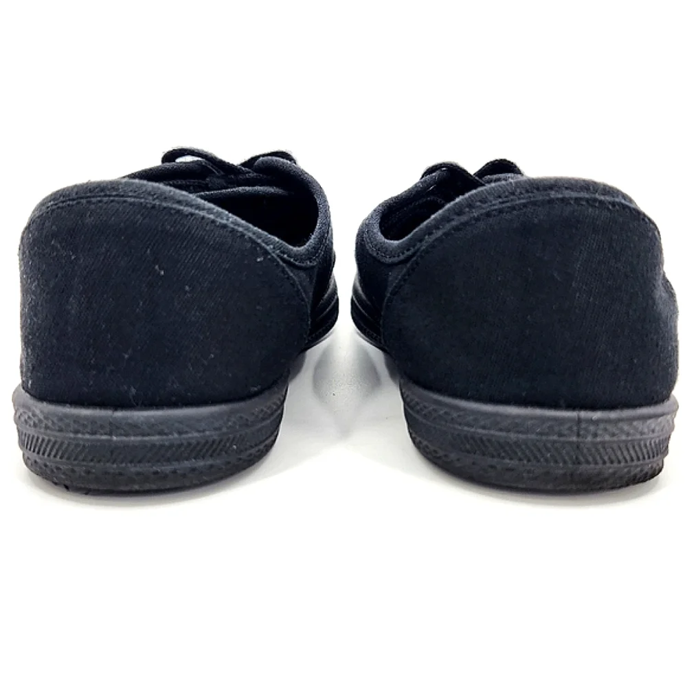 Wild Fable Black Canvas Lace Up Sneakers Shoes Womens Size 7